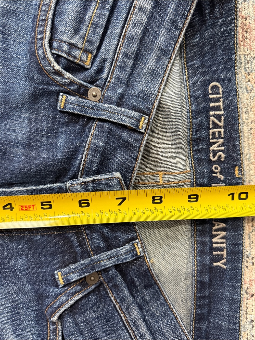 Citizens of Humanity Racer Low Rise Skinny Jeans 25 Patina - Picture 8 of 9
